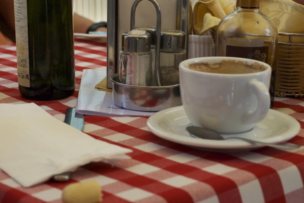 In a tiny alley in Verona lies a cozy bar with a few tables. My fellow travelers and I, strapped for cash, sat down and bought an inexpensive lunch. What followed was simply incredible. The balsamic vinegar was thick as molasses and the espresso packed a punch. This meal felt so idyllic to me.