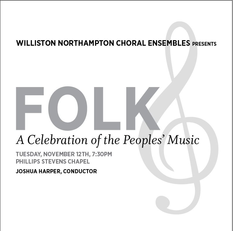 The Widdiger's will be singing a number of ethnic and folk pieces at their upcoming choral concert on Tuesday the 12th. 
