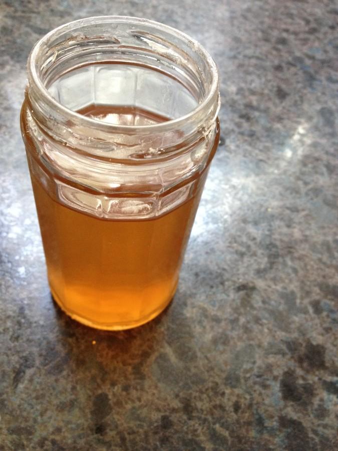 Some of the Maple Syrup Gunn makes each year. 
