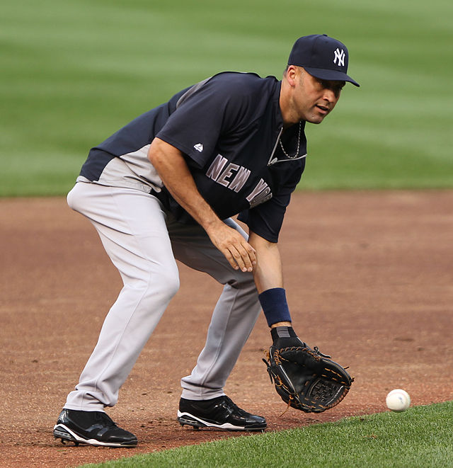 Founder of the Players Tribune Derek Jeter playing for the New York Yankees in 2011. 