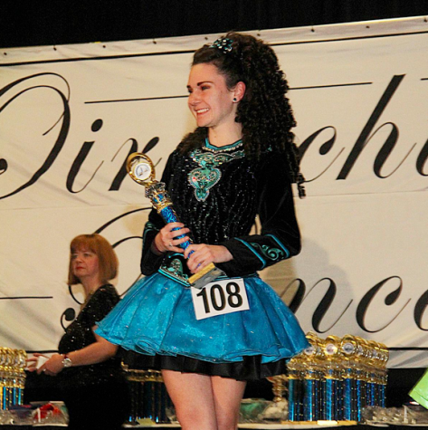 Katie Murray after placing 5th in the New England Regional Championships for Irish Dancing.
