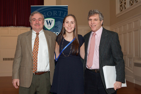 Maisy during this year's Cum Laude assembly.