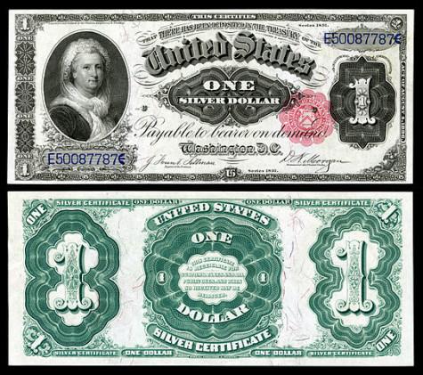 Martha Washington is the only woman to have appeared on U.S. paper currency.