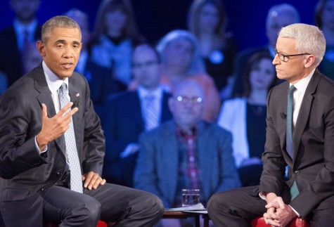 President Obama speaks at town hall meeting on January 7 in Fairfax, Virginia. 