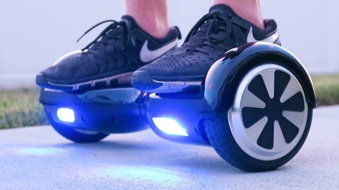 The hoverboards that have swept the United States by storm in 2015. 
