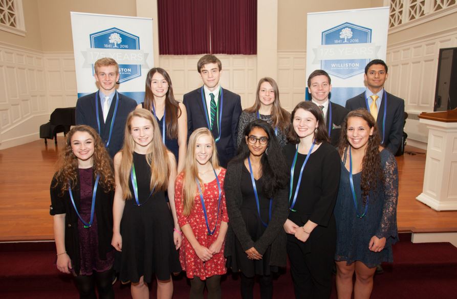 Twelve students were inducted into the Cum Laude Society. 