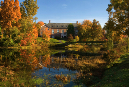 Campus Center and Pond of The Williston Northampton School