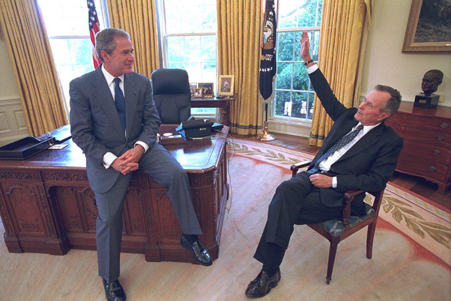 George W. Bush and George H. W. Bush 