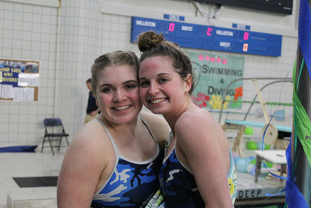 Mercier with teammate Natalie Aquadro '17.

