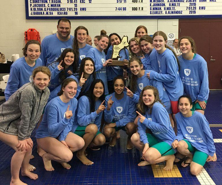 Williston girl's swim team 2016-2017.