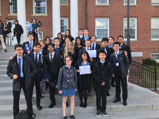 Williston students after attending Choate MUN. Picture by Ms. Cody.
