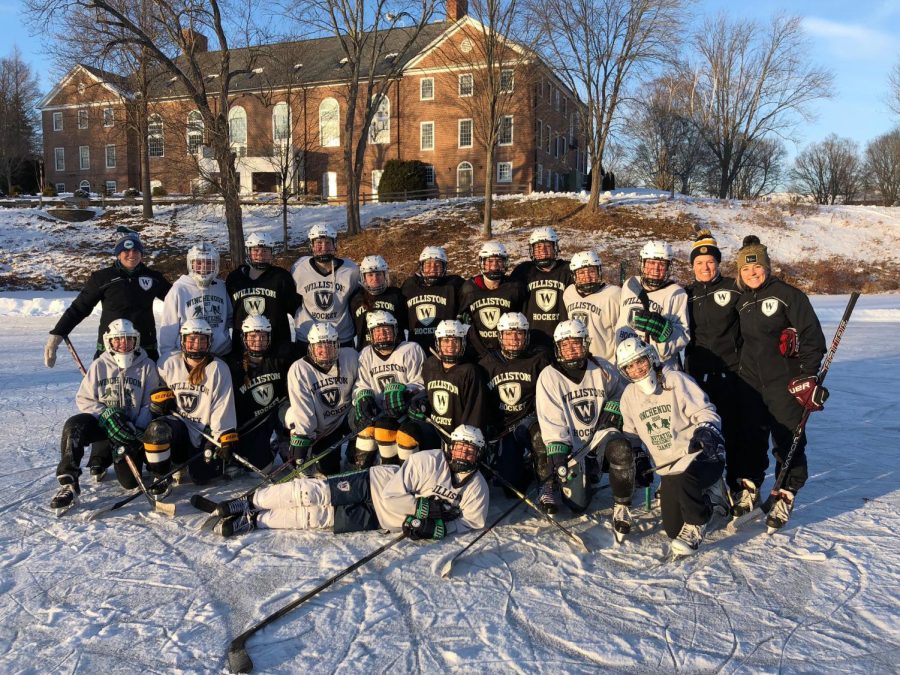 The Girl's Varsity Hockey Team