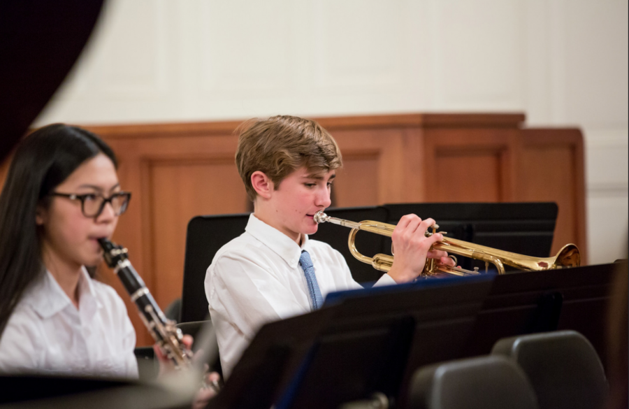 Nat Markey 20 playing in the 2016 Fall Instrumental Concert. Credit: Williston Flickr.