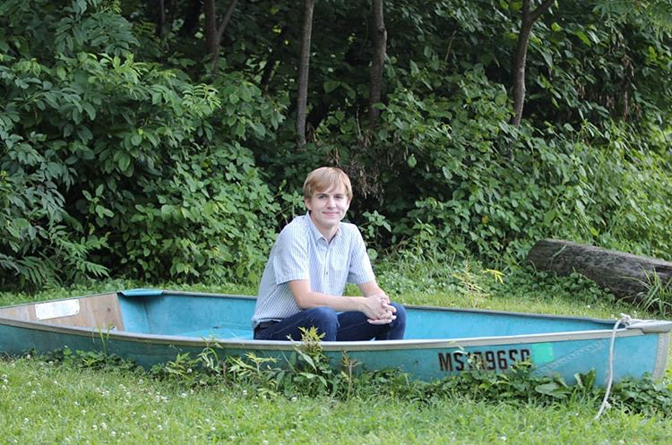 Senior Class President DJ Poulin. Credit: Kim O'Leary.
