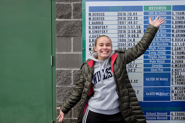 Maddy Scott at the First Annual Pints + Pancakes 5K. Credit: Williston Flickr.