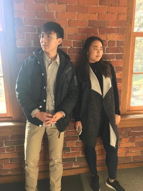 Simon Kim and Amanda Shen. Credit: Poojaa Prakash Babu '21