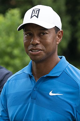 Tiger Woods in 2018. Credit: Keith Allison from Hanover, MD, USA via Creative Commons