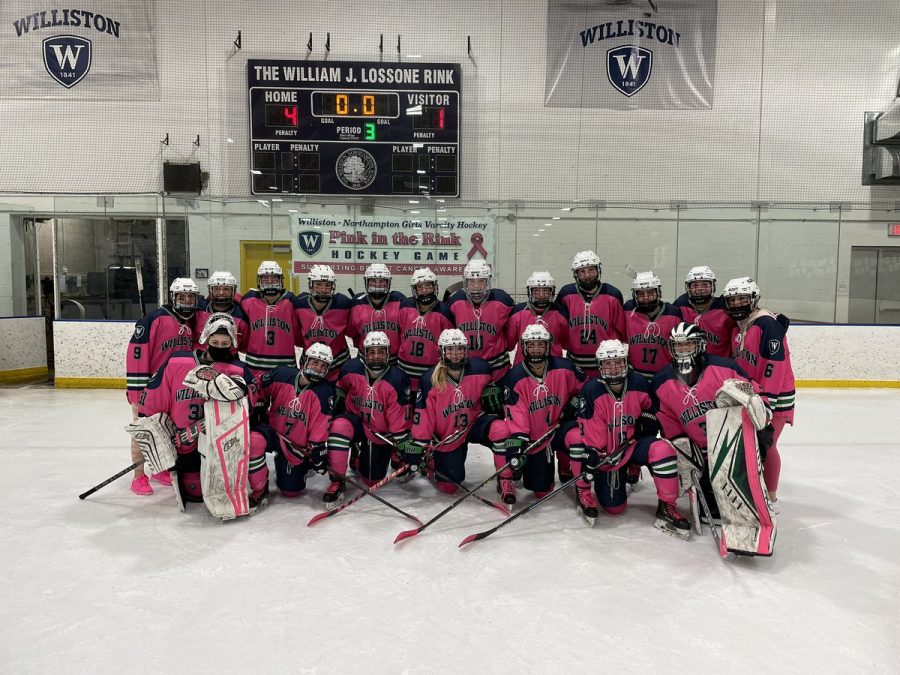 Girls Hockey Raises $2,500 in Annual "Pink in the Rink" Game
